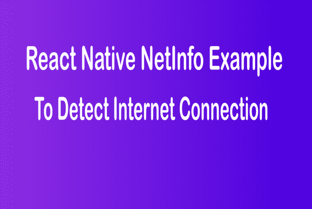 React Native Netinfo